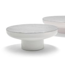 Contemporary coffee table / lacquered steel...