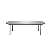 Contemporary dining table / glass / lacquered...