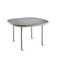 Contemporary dining table / wooden / lacquered...