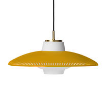 Pendant lamp / lacquered aluminum / opalescent...