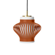 Pendant lamp / lacquered steel / opalescent...