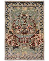 Traditional rug / floral pattern / wool...