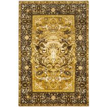 Traditional rug / floral pattern / animal...