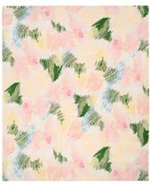 Contemporary rug / patterned / wool / silk