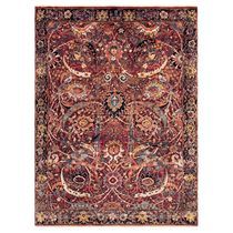 Traditional rug / patterned / wool / silk