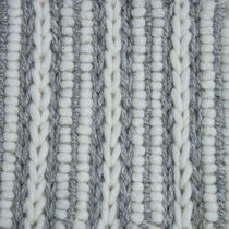 Contemporary rug / striped / wool / rectangular