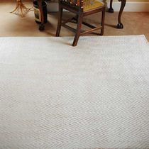 Contemporary rug / geometric / cotton /...