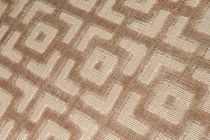 Contemporary rug / geometric / cotton /...