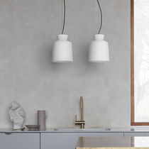 Pendant lamp / steel / opalescent glass...