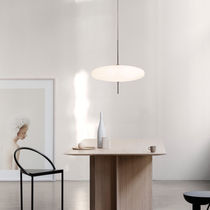Pendant lamp / aluminum / opalescent glass...