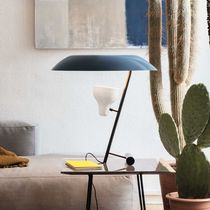 Table lamp / brass / methacrylate / contemporary