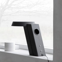 Table lamp / aluminum / contemporary / black
