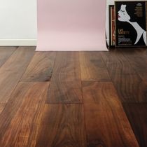 Solid parquet floor / glued / walnut / oiled
