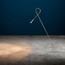 Floor lamp / minimalist design / brass /...
