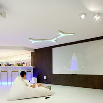 Contemporary ceiling light / plastic / LED...