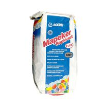 Fixing adhesive mortar / for tiles / cement