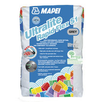 Fixing adhesive mortar / for tiles / cement