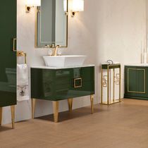 Free-standing washbasin cabinet / walnut...