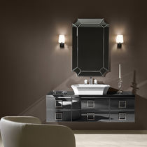 Wall-hung washbasin cabinet / walnut / classic...