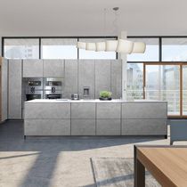 Contemporary kitchen / concrete / wood veneer...