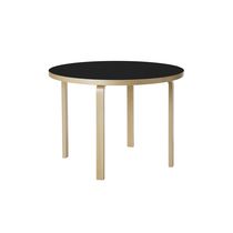 Contemporary table / birch / high-pressure...