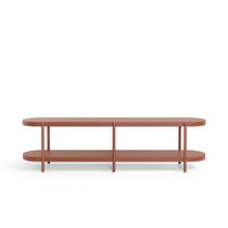 Contemporary shelf / MDF / stainless steel