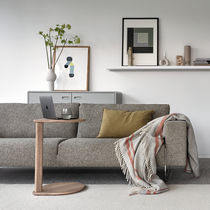 Contemporary side table / solid wood / oak...