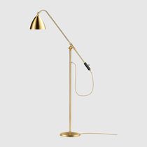 Floor lamp / contemporary / brass / adjustable