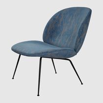 Contemporary fireside chair / fabric / without...
