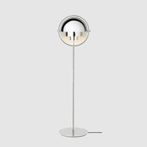 Floor-standing lamp / contemporary / brass...