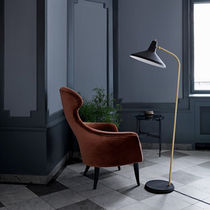 Floor-standing lamp / traditional / polished...