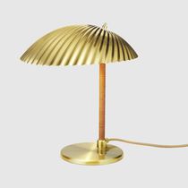 Table lamp / contemporary / brass / golden