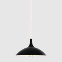 Pendant lamp / contemporary / brass / frosted...