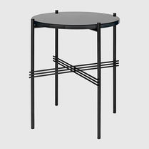 Contemporary coffee table / marble / metal...