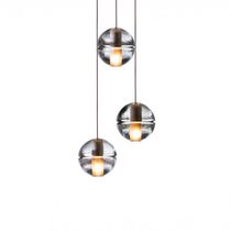 Pendant lamp / contemporary / glass / low-voltage