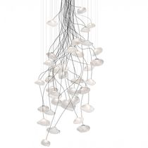 Pendant lamp / contemporary / blown glass...