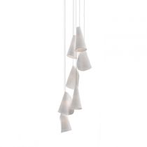Pendant lamp / borosilicate glass / porcelain...