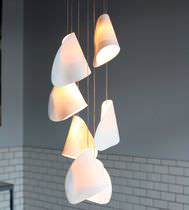 Pendant lamp / borosilicate glass / porcelain...