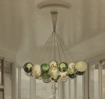 Pendant lamp / contemporary / blown glass...