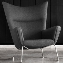 Contemporary armchair / leather / by Hans...