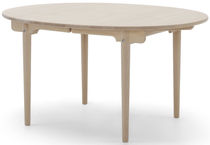 Contemporary table / wooden / oval / by...