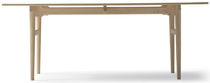 Contemporary table / hardwood / rectangular...