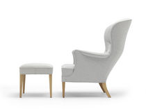 Contemporary footrest / fabric