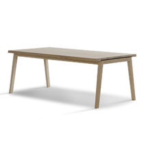 Contemporary dining table / wooden / rectangular