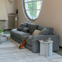 Modular sofa / corner / contemporary / gray