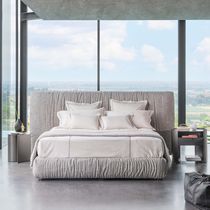 Double bed / contemporary / upholstered...