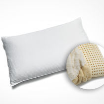 Ergonomic pillow / cotton / latex / wool