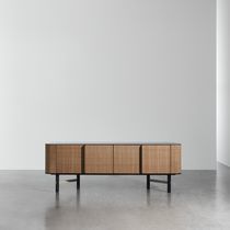 Contemporary sideboard / solid wood / lacquered...