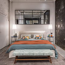 Contemporary bed bench / bleached oak /...
