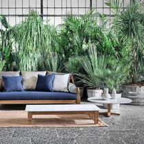Traditional coffee table / marble / teak...